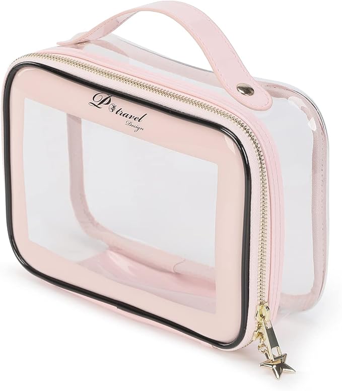 透明化妆包防水化妆包透明化妆旅行包, a/粉色